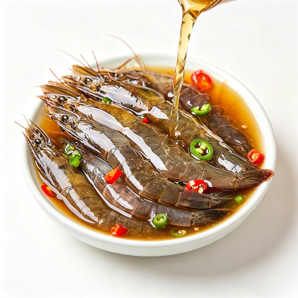 Marinated Raw Drunken Shrimp